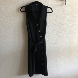Express - Asymmetrical Button Midi Dress NWOT